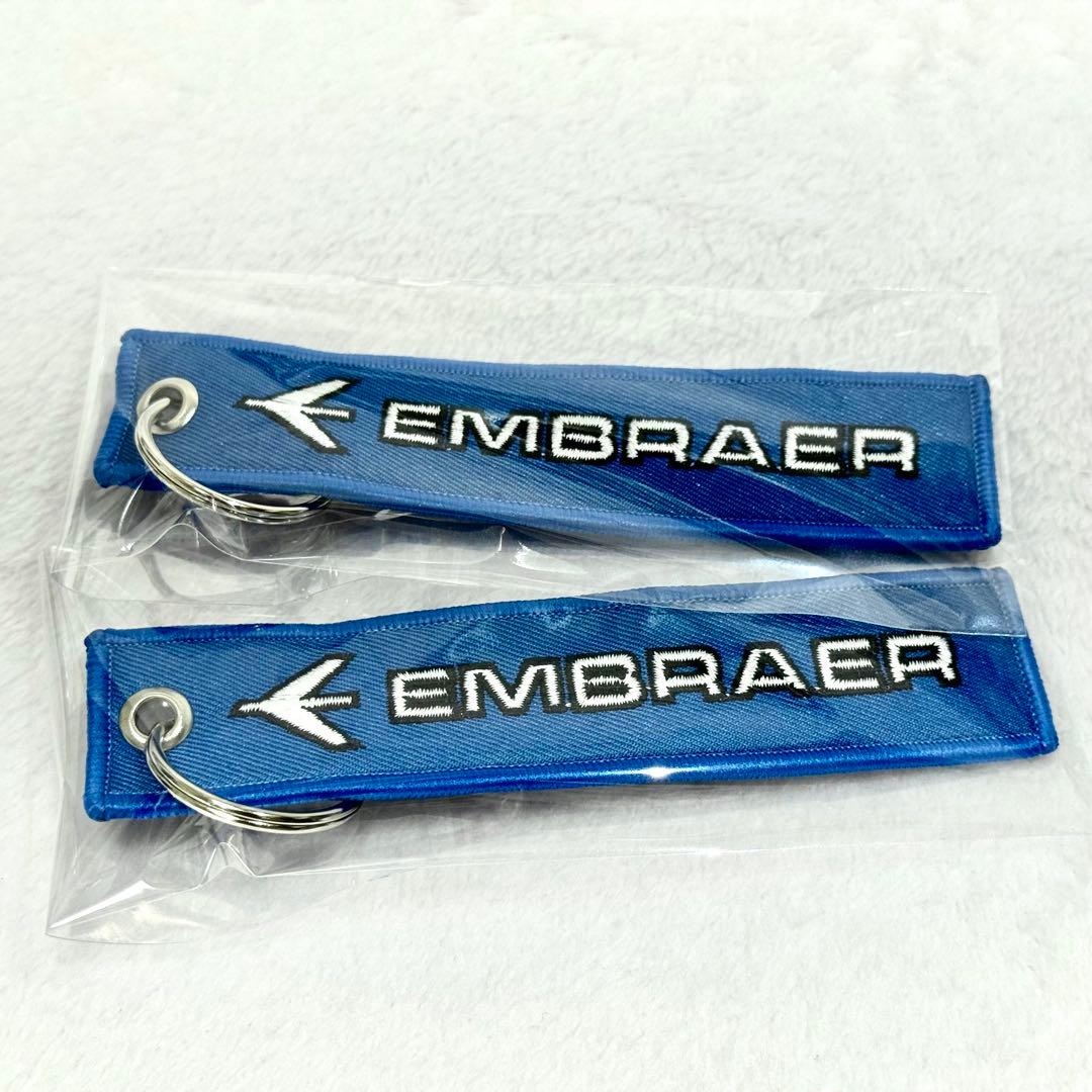 TM エンブラエル E-JET 機首 ロゴ刺繍 フライトタグ 5本セット
