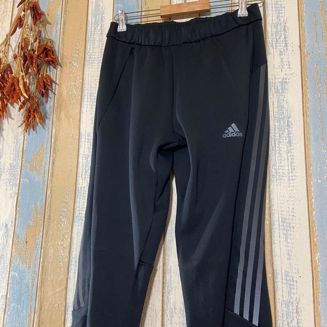 【adidas 】アディダス　メンズブラック ジャージ上下セット Lサイズ