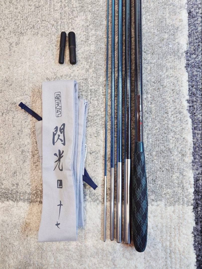 【美品】へら　シマノ　飛天弓　閃光　L　17尺