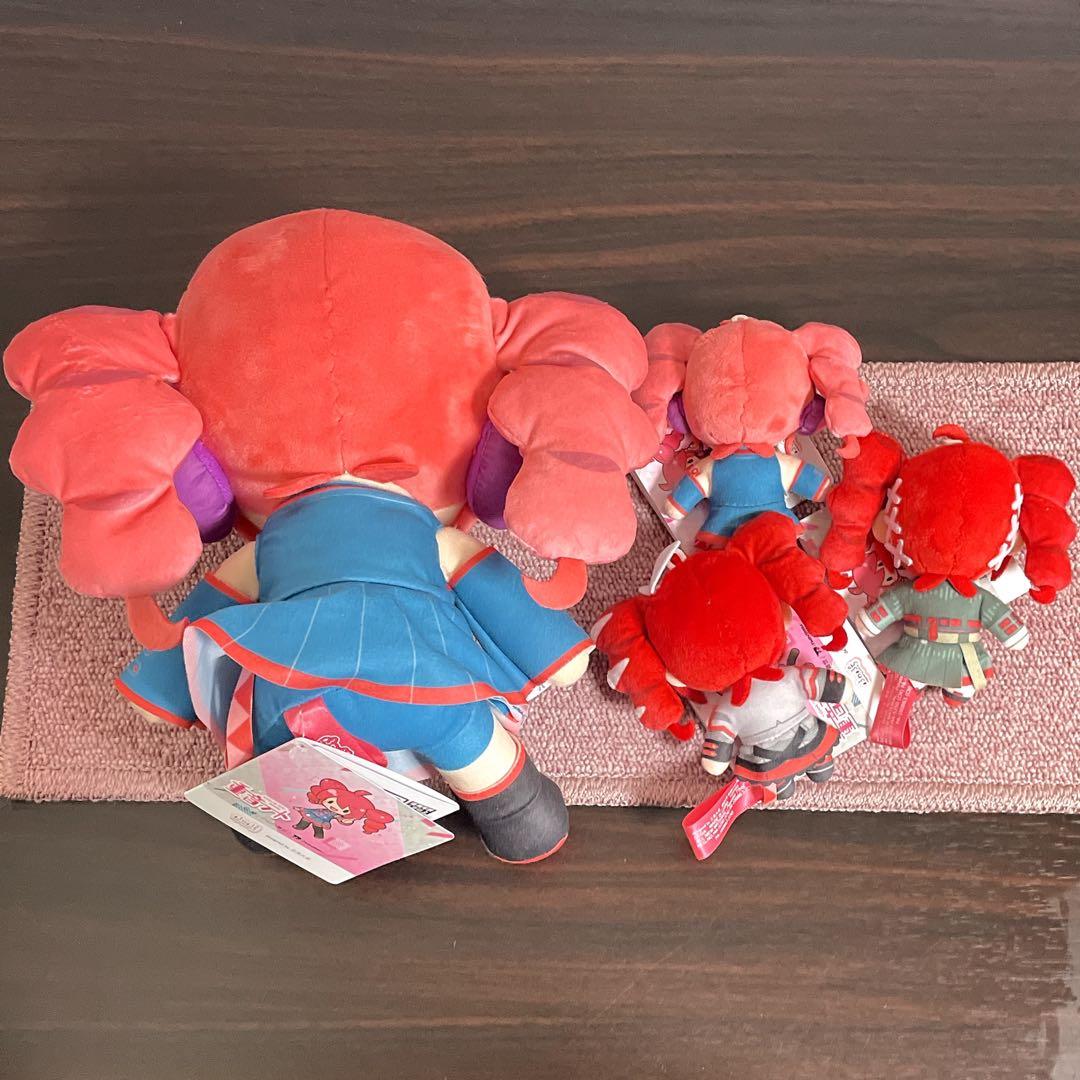 重音テト ふわぷち ぬいぐるみ マスコット 4点セット