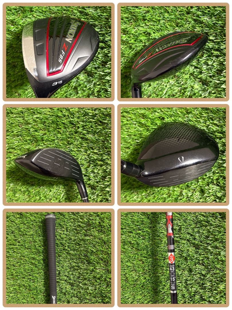 レフティセット！SRIXONZ785ウッドセット等11本ルコックキャディバッグ付