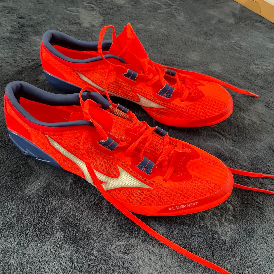 Mizuno X LASER NEXT 3 陸上スパイク 24.0cm レッド
