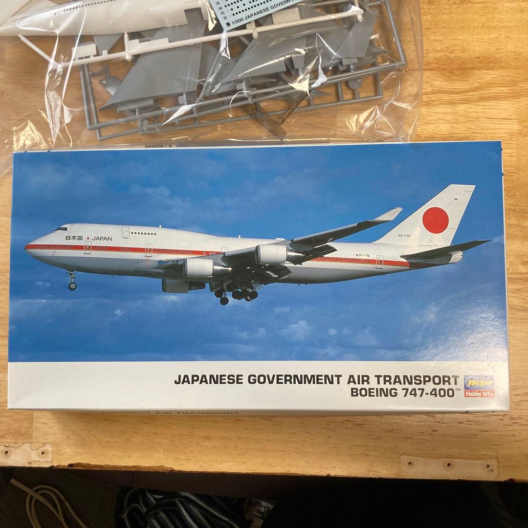 ジ*ー様 値下げ高市内閣ハセガワ　1/200日本政府専用機　ボーイング747-4