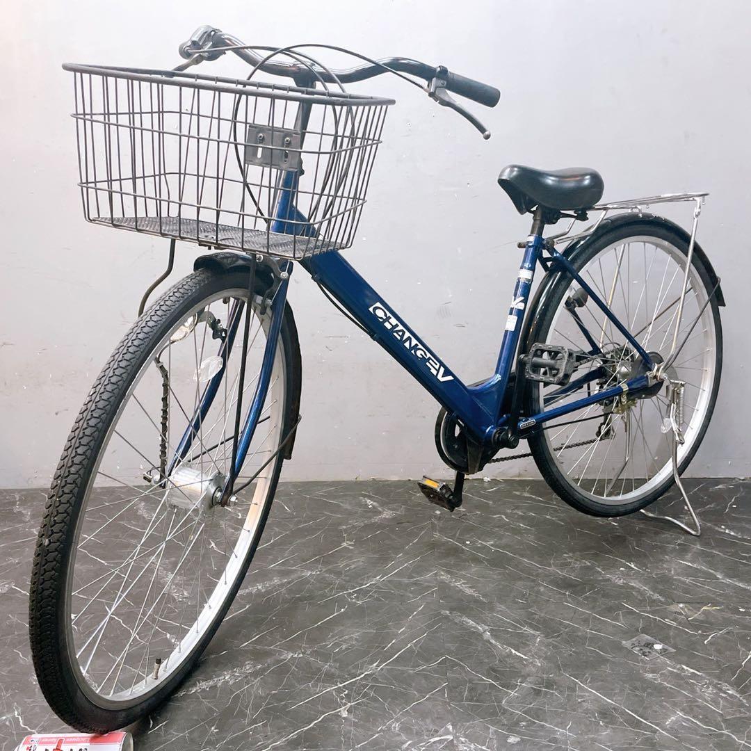 【984】《限定》一般車 ママチャリ CHANGEV ブルー 27インチ