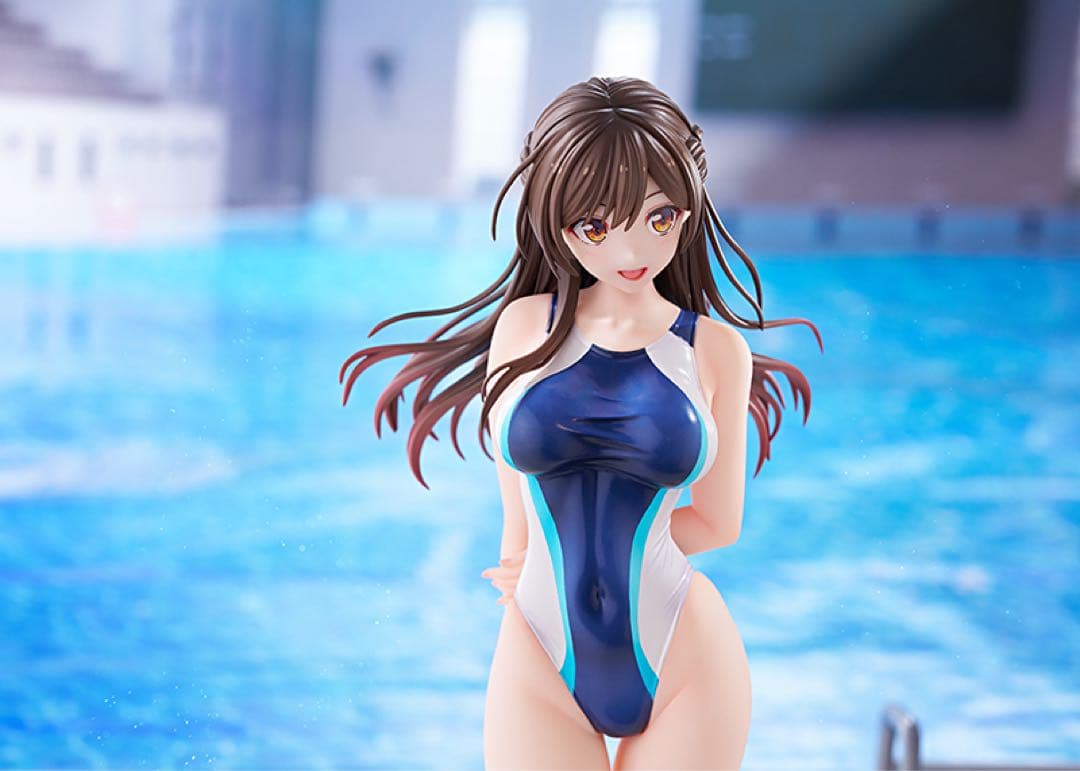 水原千鶴 水色ラインの競泳水着Ver. フィギュア 新品未開封