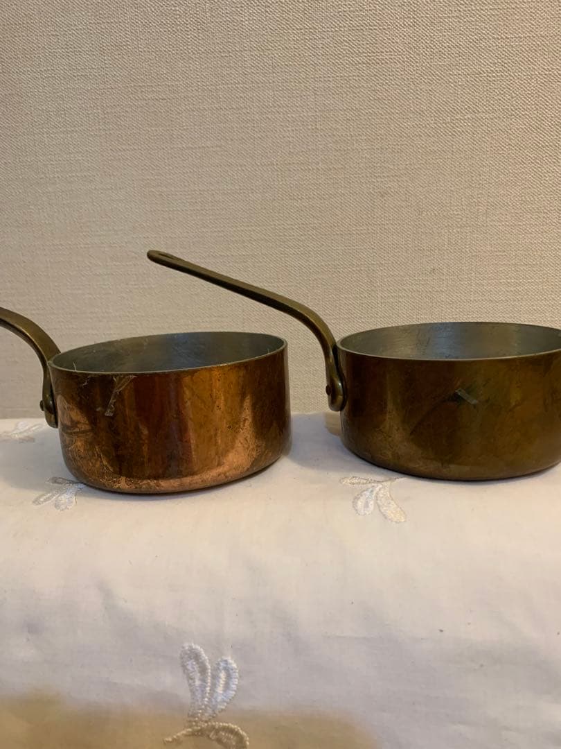 【COPPER WARE JAPAN 90】　銅製ソースパン　2個セット