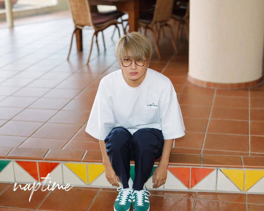 Naptime. フォトプリントBIG T-SHIRTS WHITE【F】