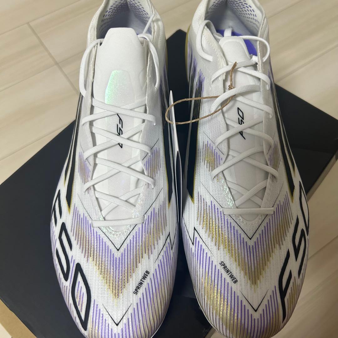 adidas F50 27.5cmホワイト/パープル/ゴールド 新品未使用