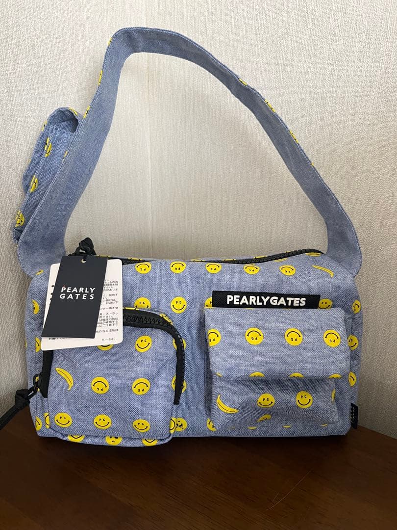 新品PEARLYGATES スマイリーフェイス デニムカートバッグ