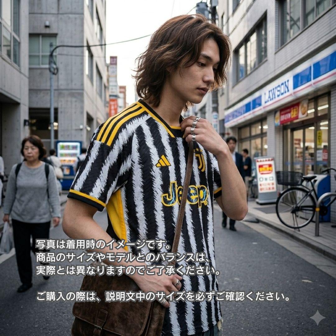 古着 サッカー ゲームシャツ ユベントス 23-24モデル メンズ Lサイズ