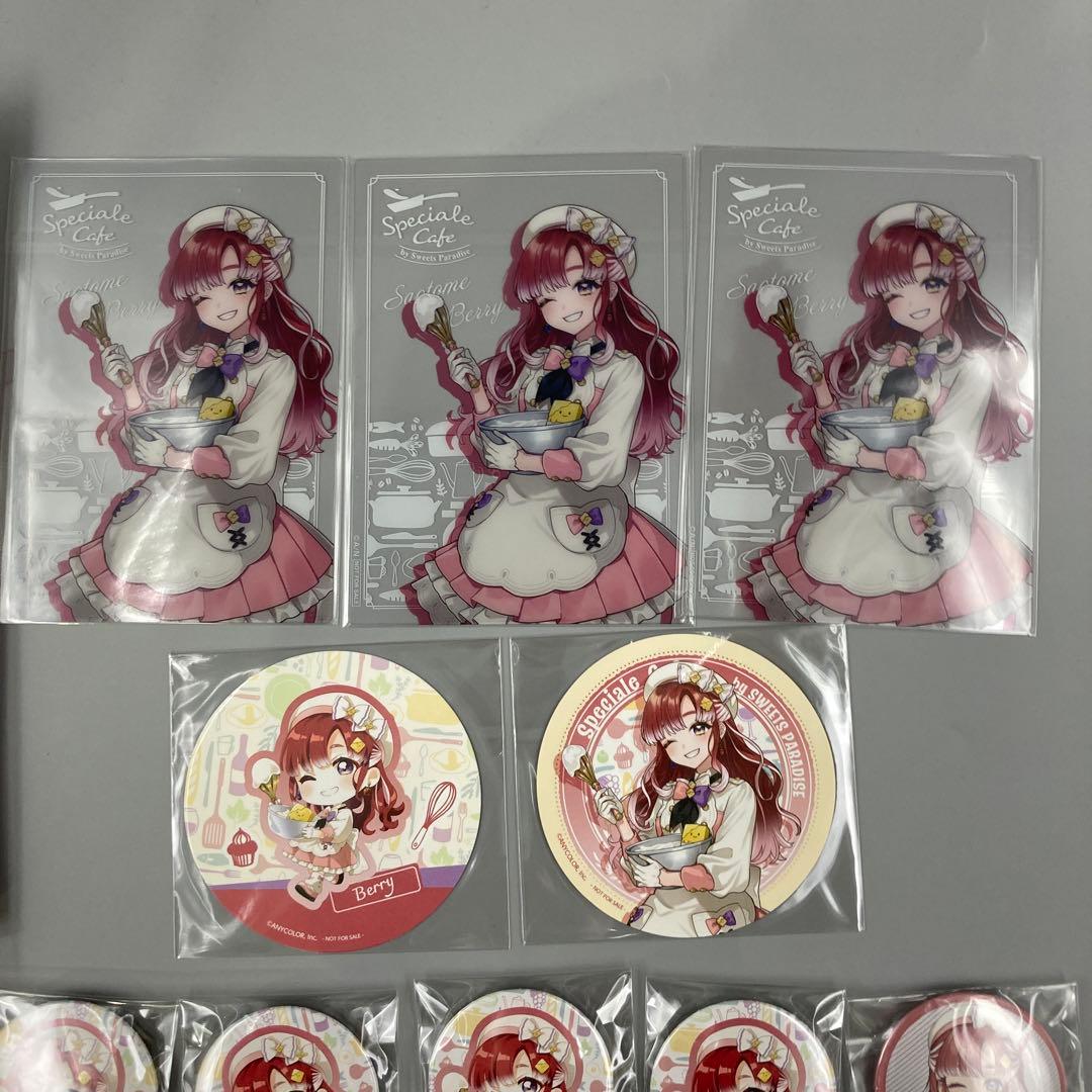 ★にじさんじ 早乙女ベリー 缶バッジ　まとめ売り 40点