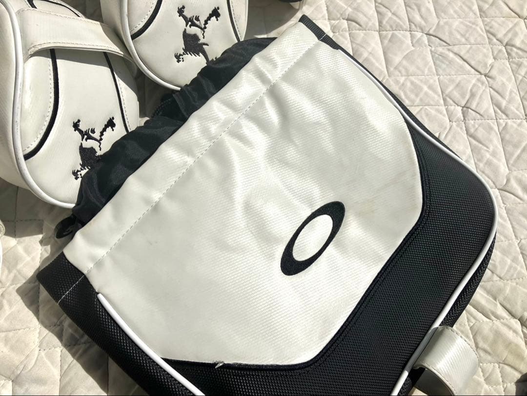 [ジャンボ✨]Oakley ホワイト キャディバッグ一式セット