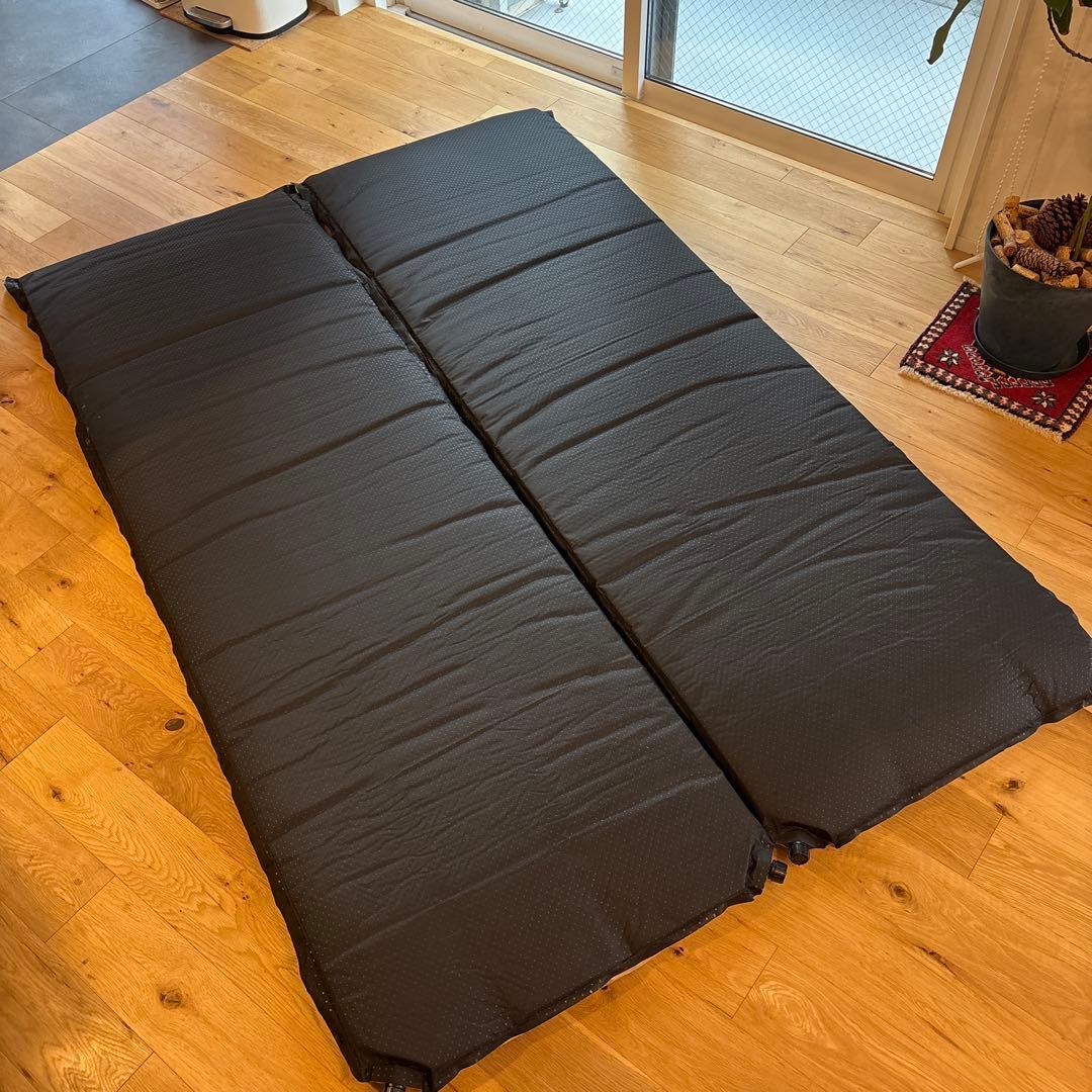 QUICKCAMP◆インフレーターマット 車中泊マット 連結可能 厚8cm