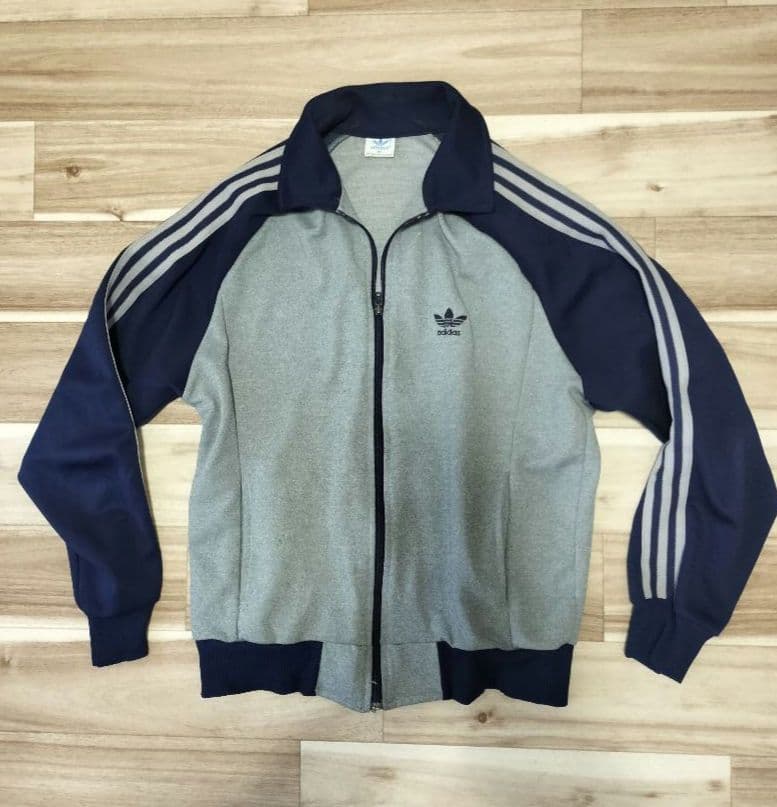 adidas アディダス ジャージ ラグランタイプ80年代 ビンテージ ウ34
