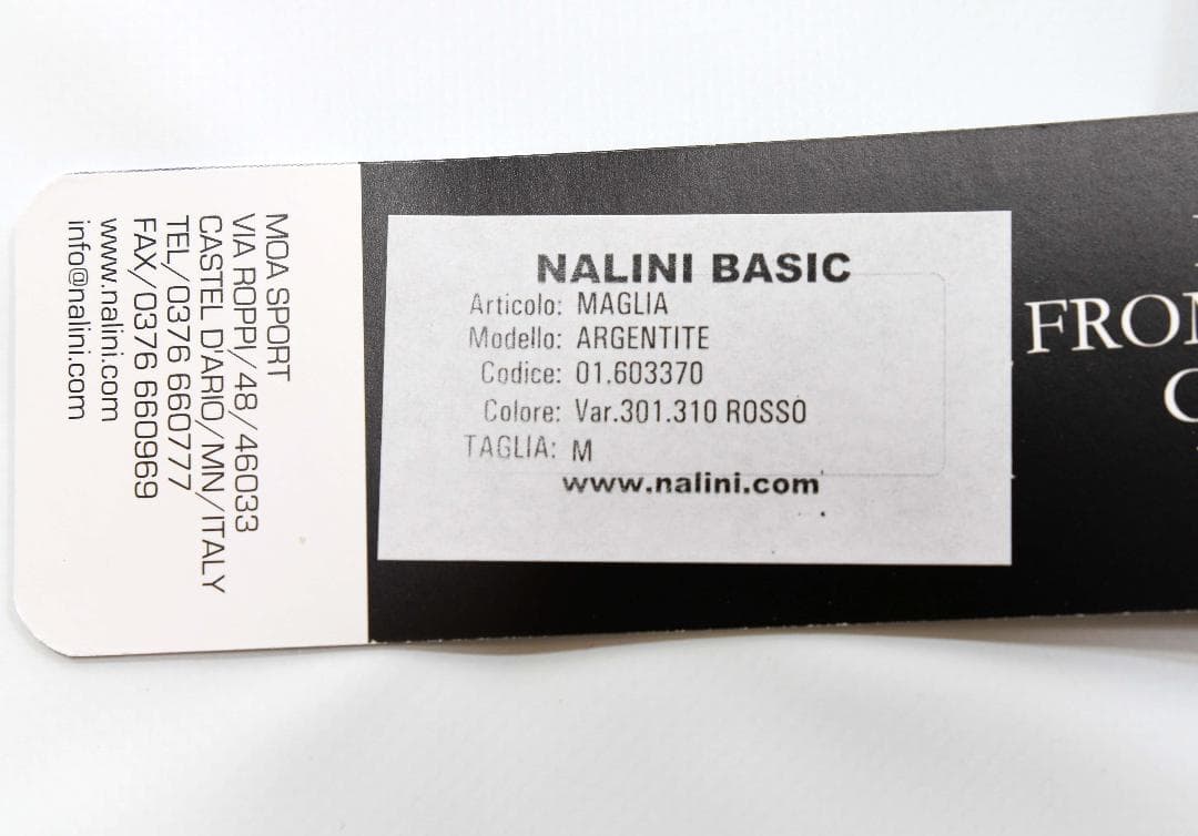 Nalini★ナリーニ Argentite ジャージ size:M レッド
