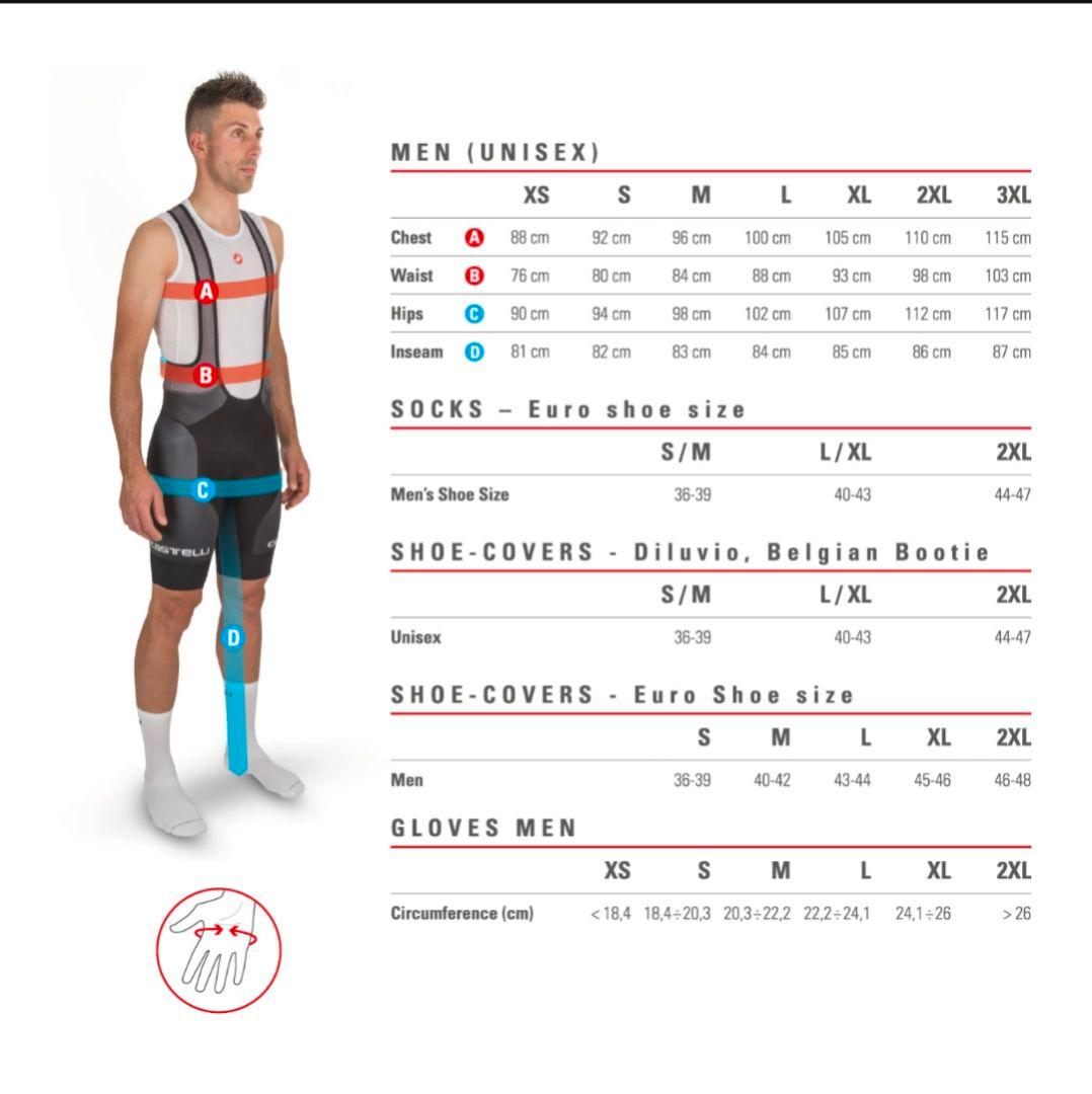 Castelli ウインターグローブXSサイズ