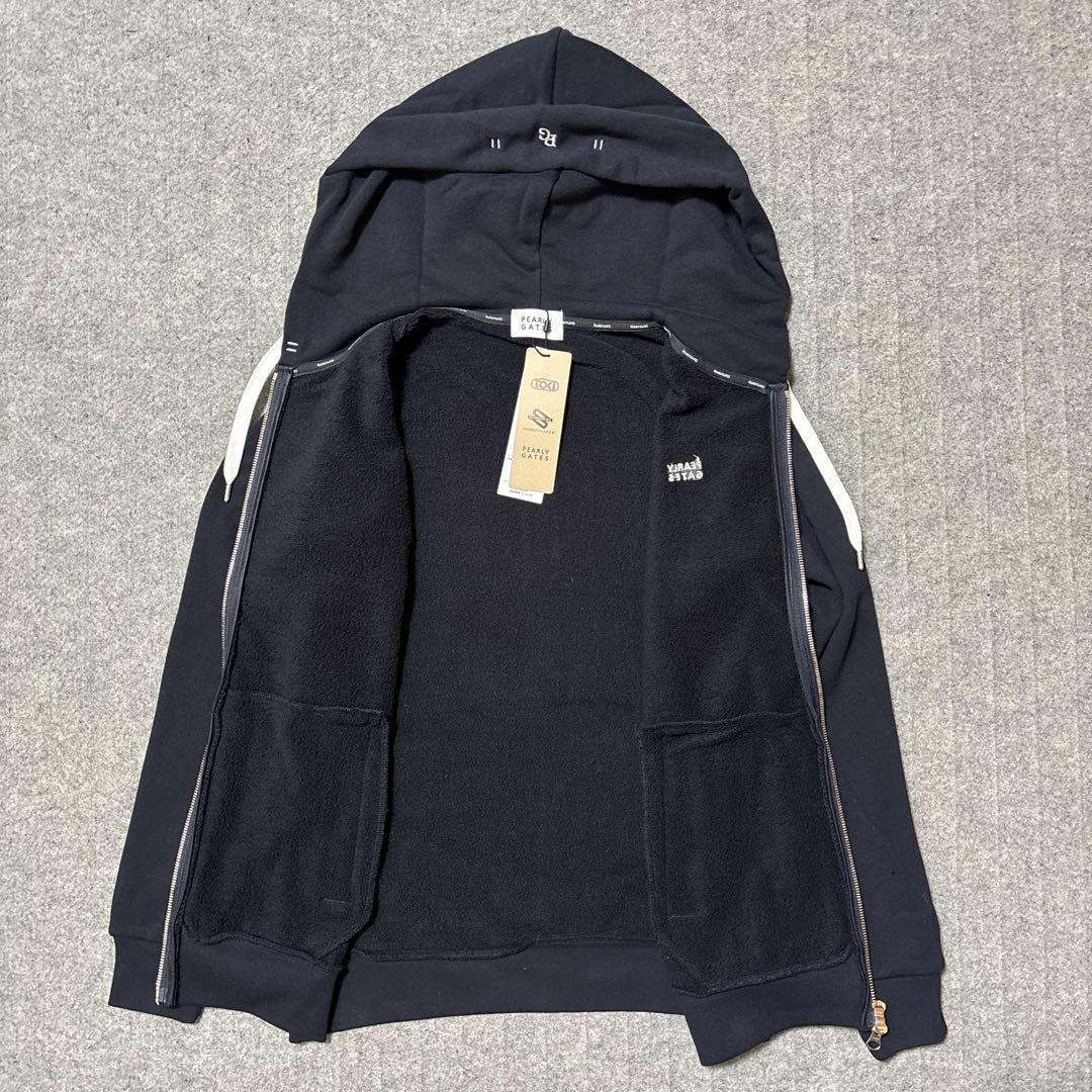 サイズ 0★新品 パーリーゲイツ パーカー 紺 055-3962302 単