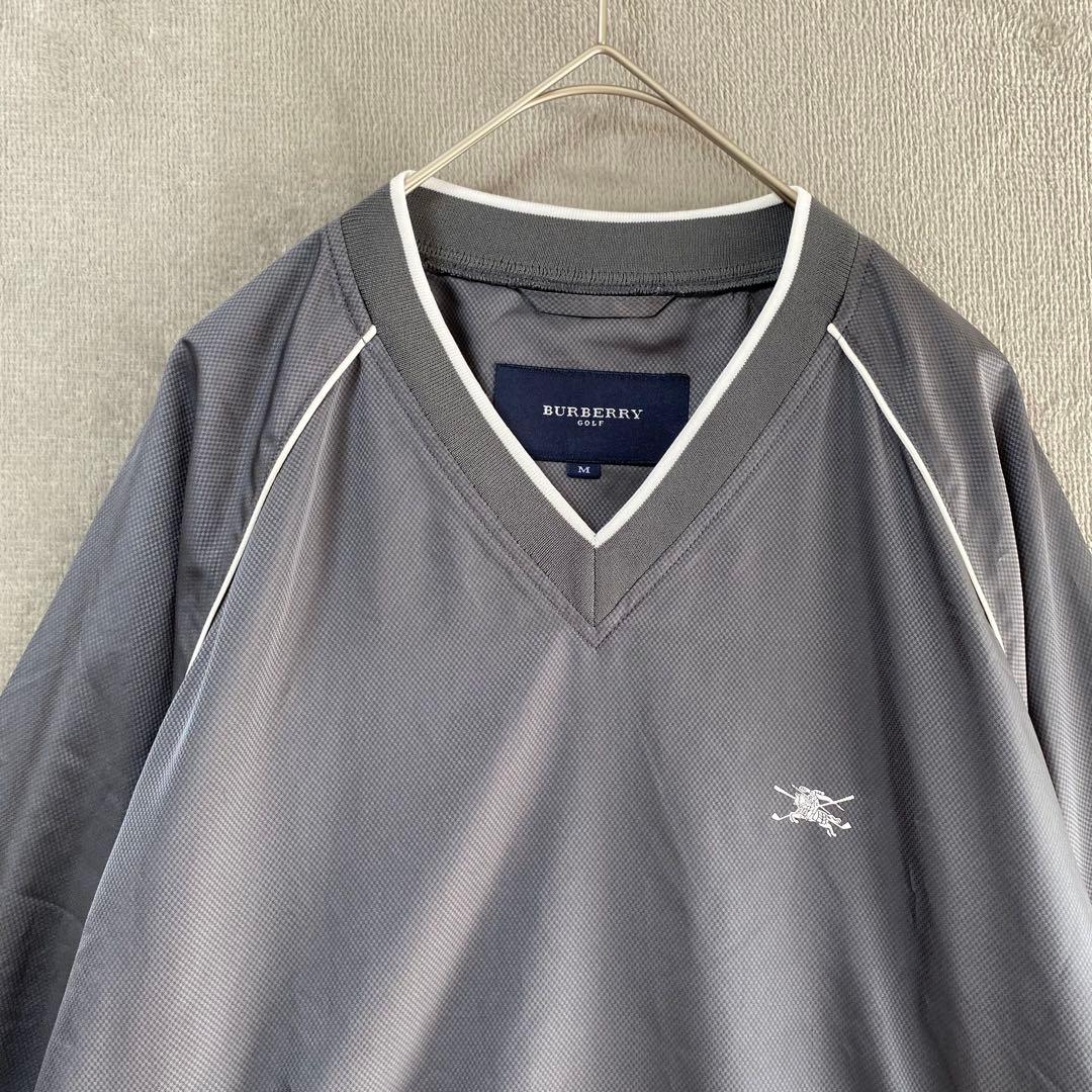 美品✨BURBERRY GOLF/ゴルフウェア/M/Vネック 2way ロゴ