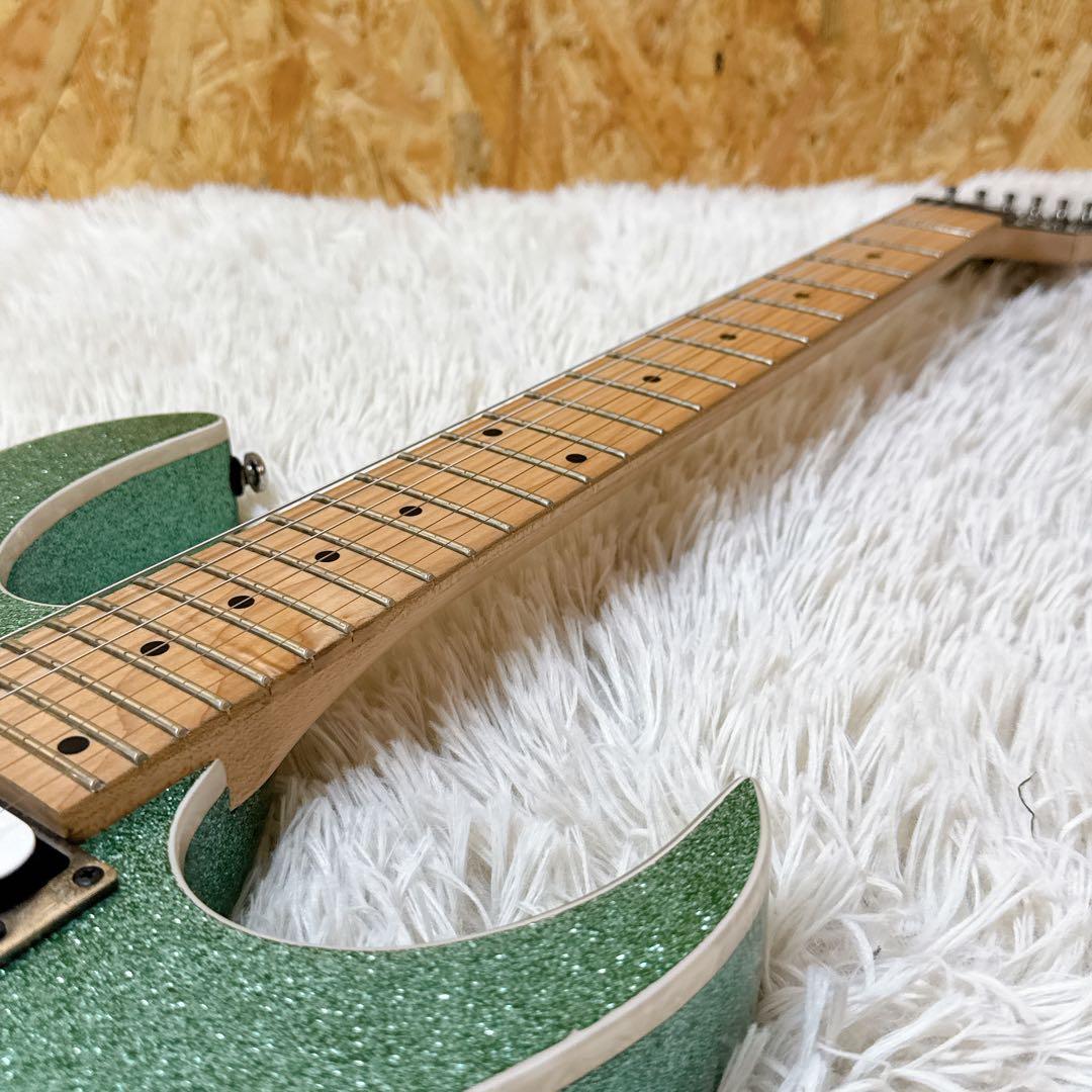 希少！海外限定モデル Ibanez RG421MSP グリーンスパークル