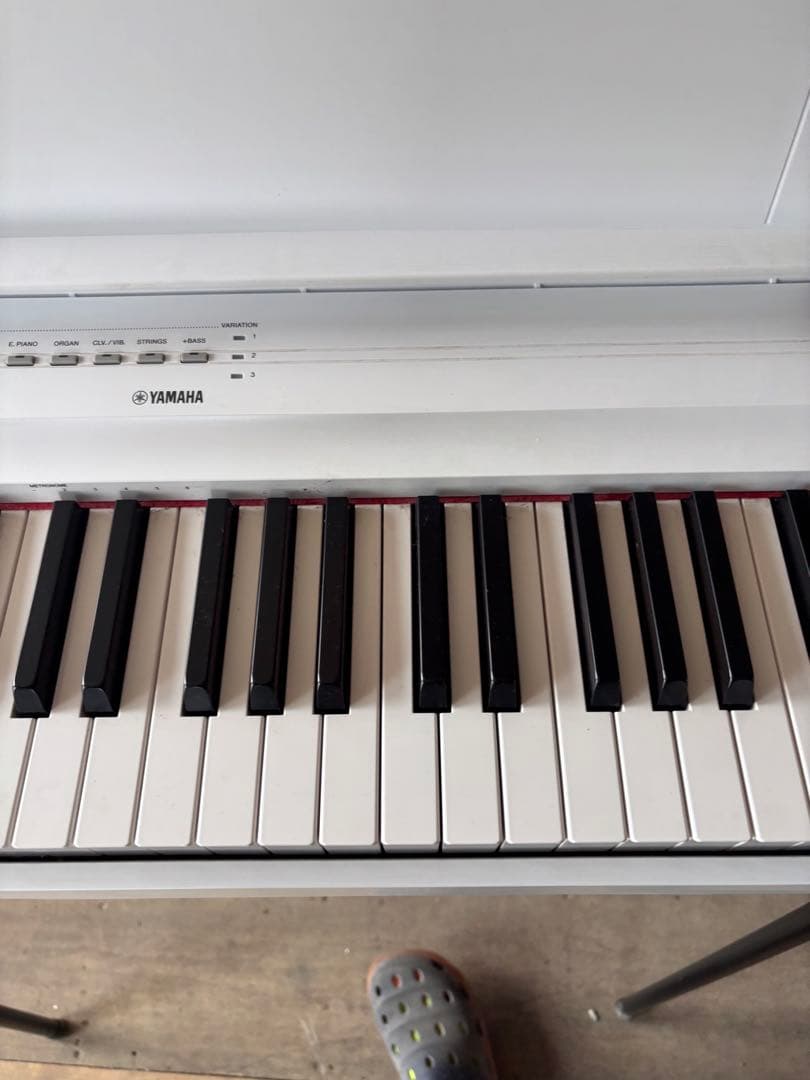 YAMAHA デジタルピアノ 88鍵 ホワイトp-125 2019年