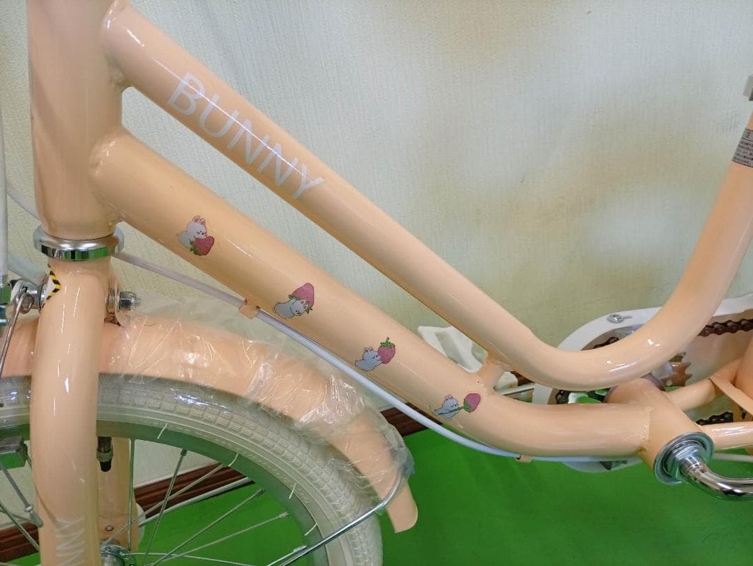 子供用自転車 BUNNYデザイン 18インチ Yellow