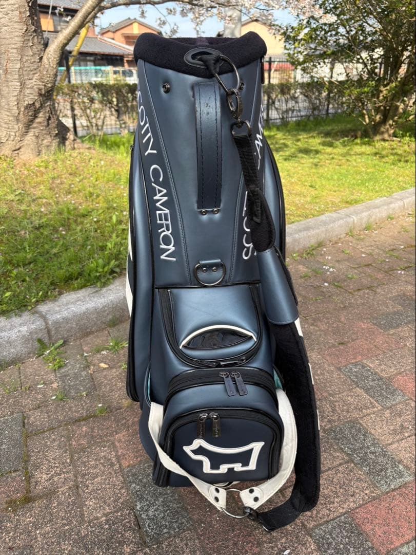 SCOTTY CAMERON ゴルフキャディバッグ ネイビー/ホワイト