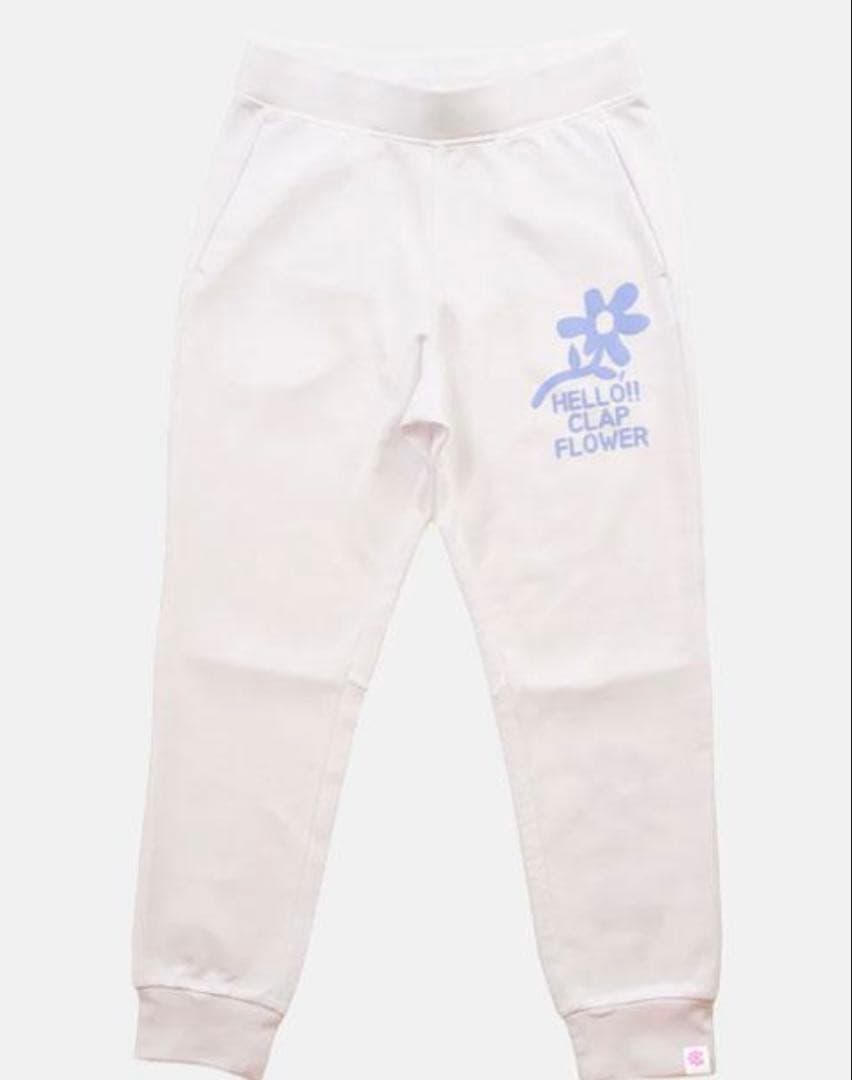 新品　クラップ　clap ドライスウェットパンツ　ホワイト　フィットネス