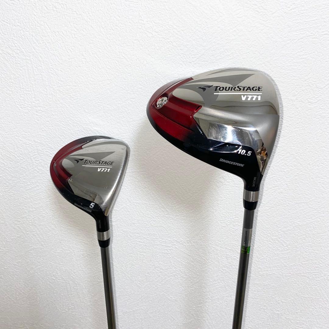 送料込☆TOURSTAGEゴルフクラブ フルセット☆メンズ初心者キャディバッグ付