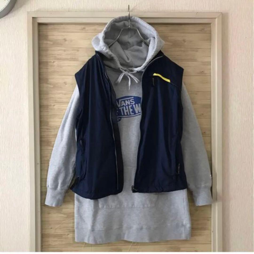【セットアップ】NIKE スポーツ ベスト + VANS スウェット パーカーM