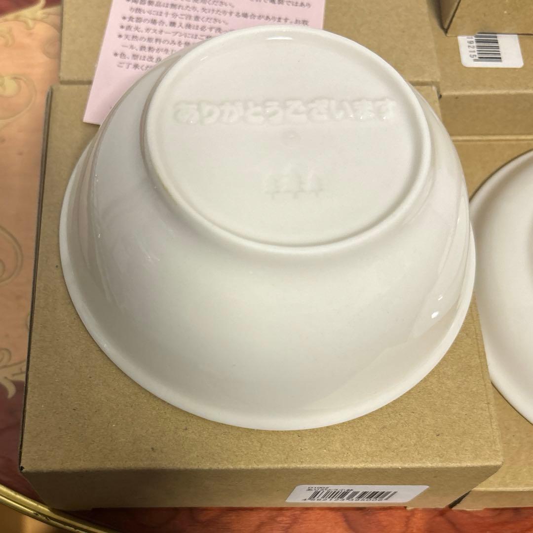 森修焼2種6枚セット　ありがとう小鉢×2、ナチュラルプレートS×4
