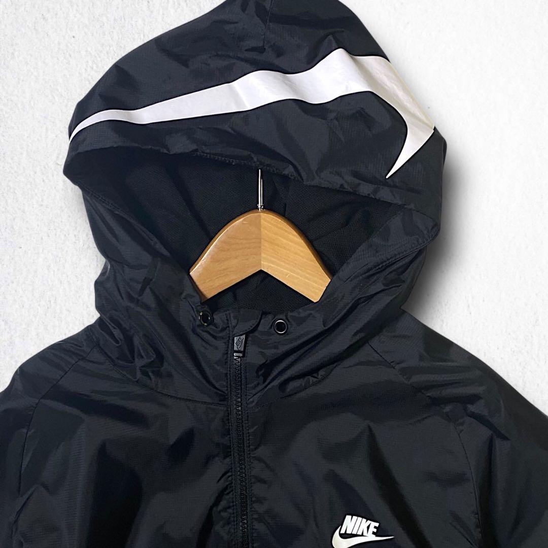 XL ナイキ NIKE ビッグロゴ ナイロン セットアップ 上下セット 黒
