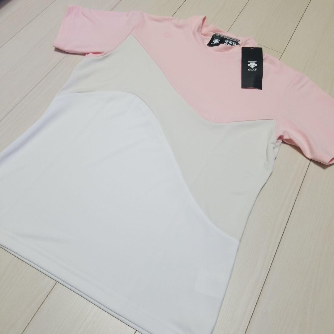 【新品タグ付】デサントゴルフ モックネックシャツ M サンスクリーン 完売モデル