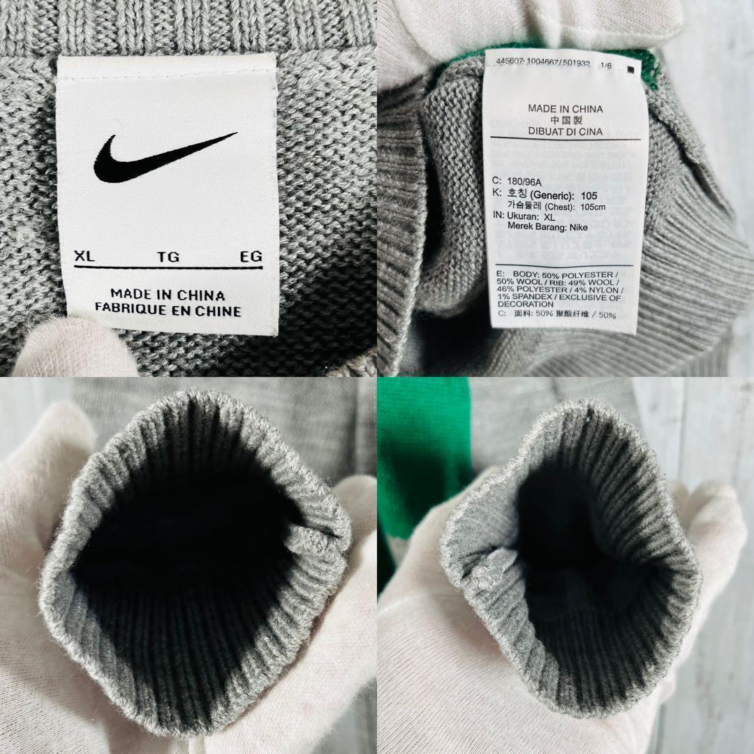 コラボ Nike ナイキ ゴルフセーター タイガーウッズ アイコニックXLグレー