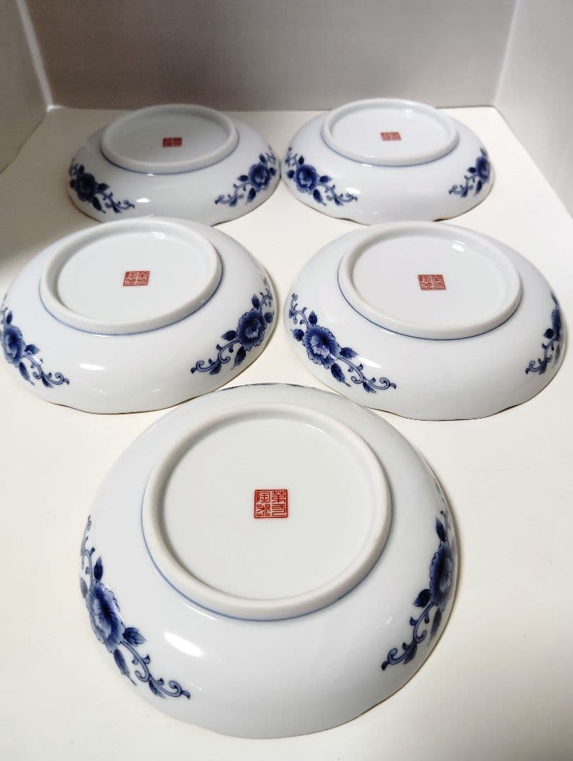 有田焼　極美品　第一陶器　染錦花鳥　取り皿　5枚