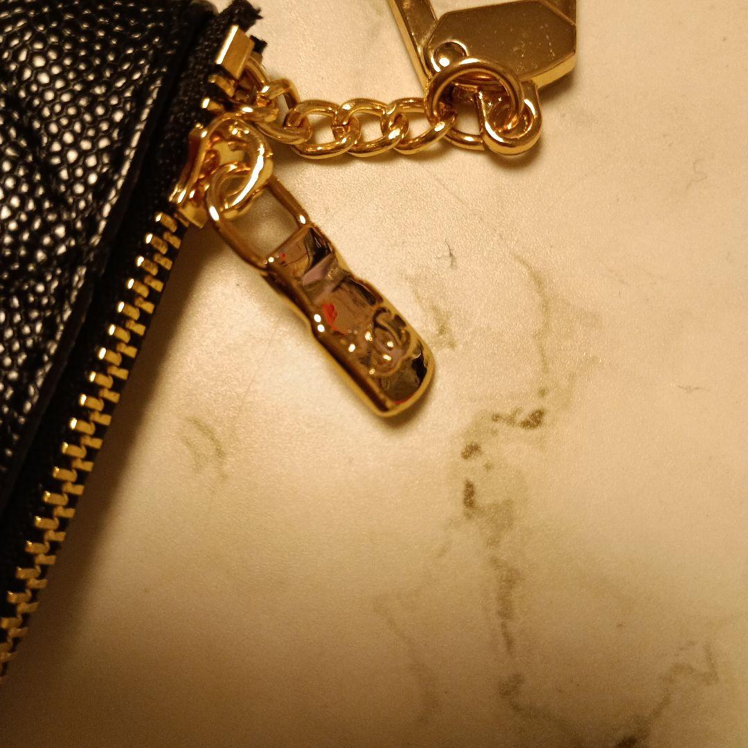 CHANEL ノベルティー ブラック レザー キルティング 小銭入れ
