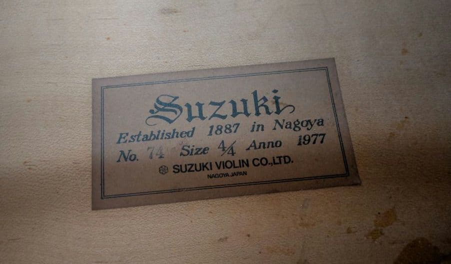 SUZUKI No.74 4/4 チェロ 1977年 調整済 Hiscoxケース