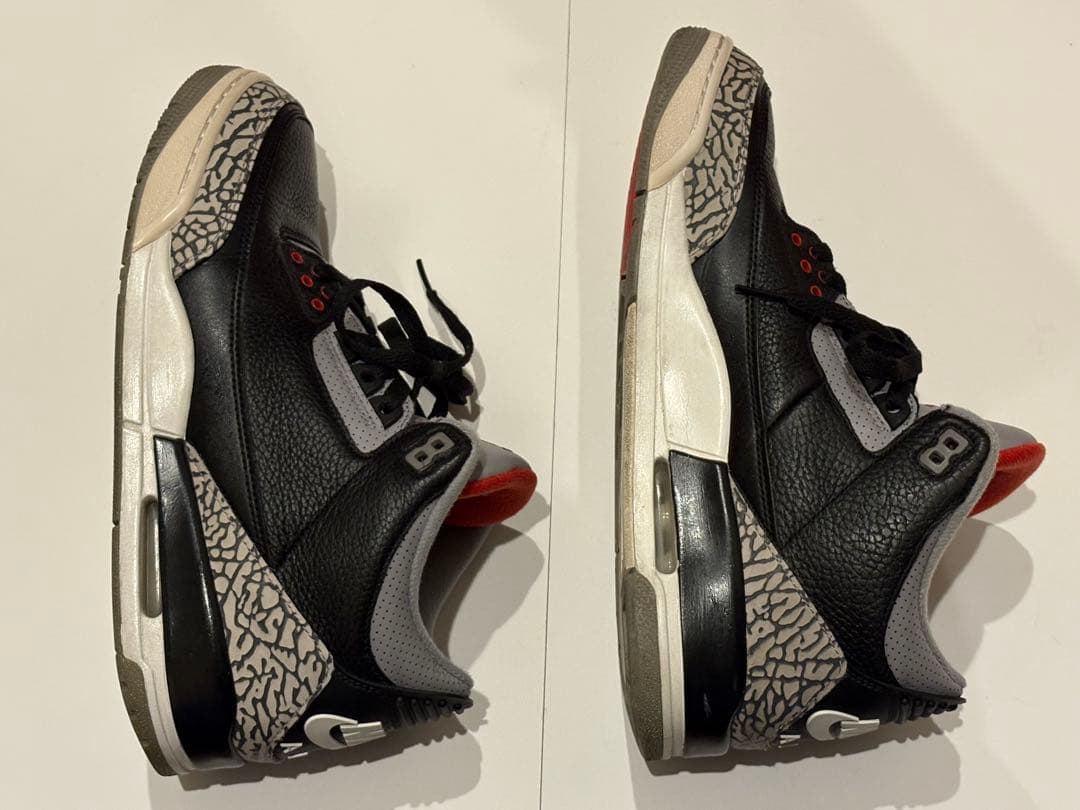 シューズ(男性用) JORDAN 3 RETRO OG 28cm 2017 BLACK / RED