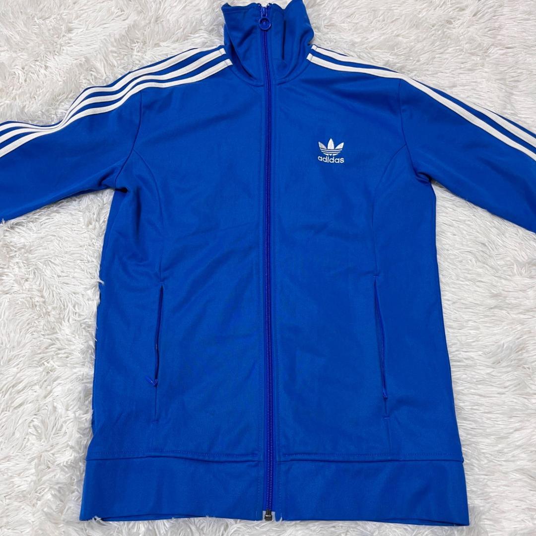 古着 adidas アディダス ブルー トラックジャケット ファイヤーバード