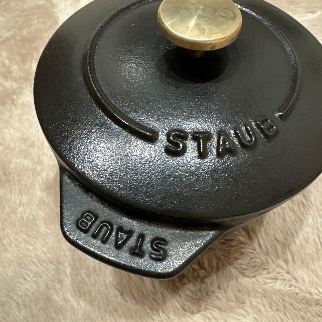 STAUB 鋳鉄製 ブラック ココット　デ　 ゴハン12㎝
