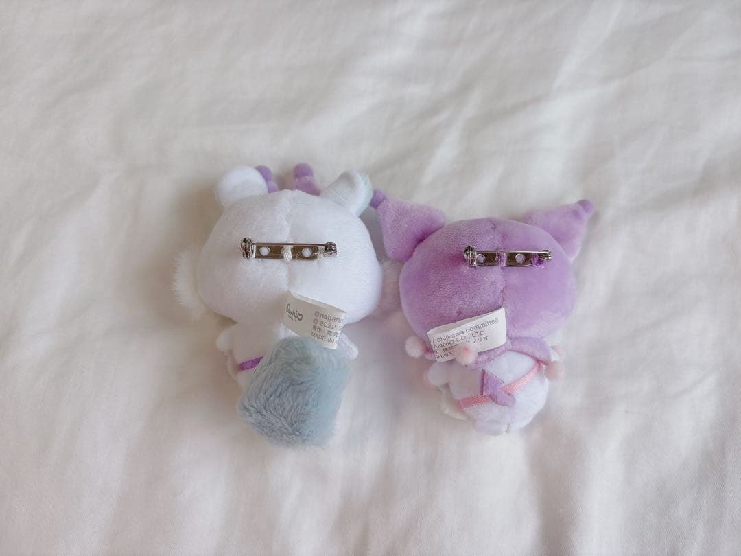 サンリオ ちいかわ モモンガ コラボ ぬいぐるみバッジ