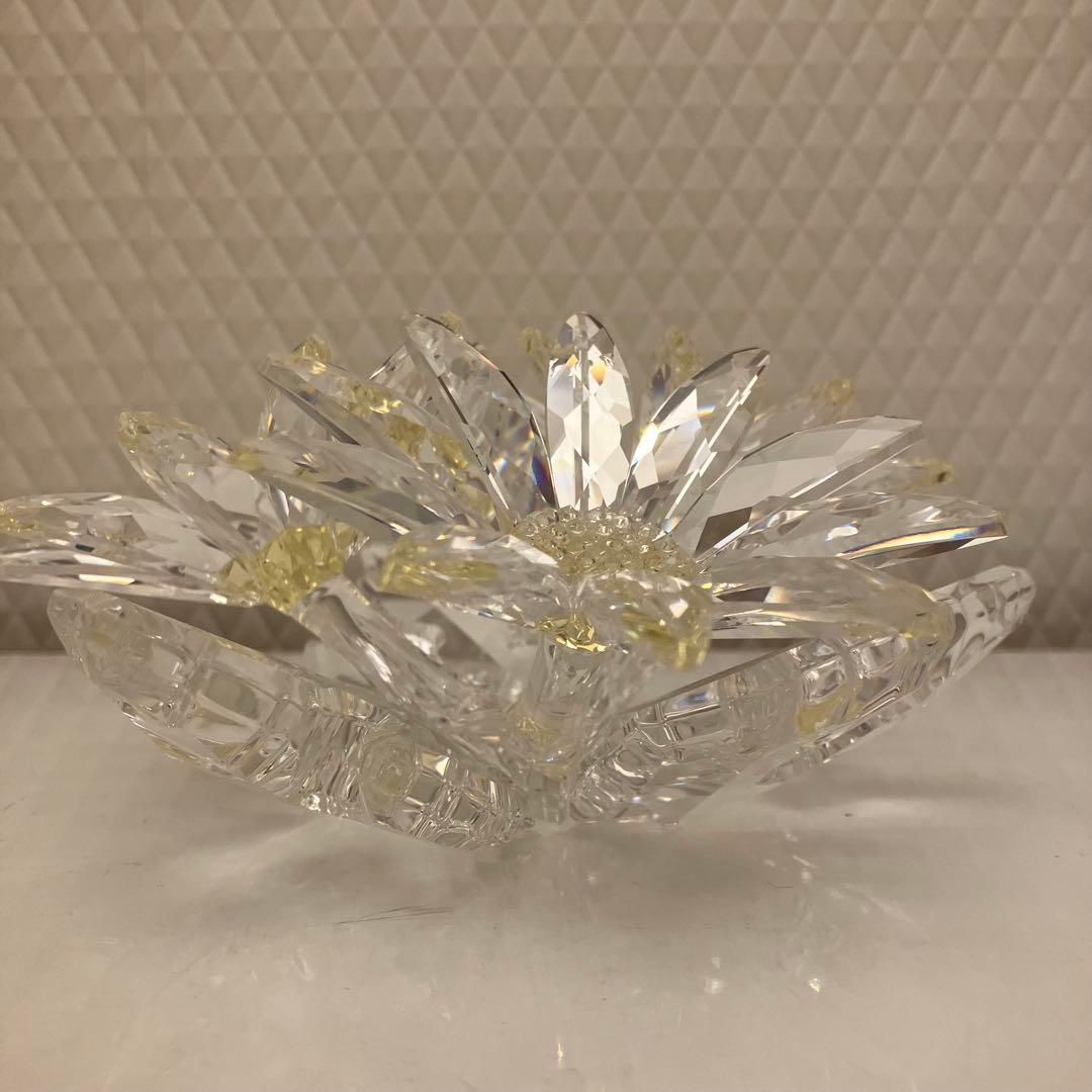 美品★ SWAROVSKI スワロフスキー　クリスタルガラス　エーデルワイス