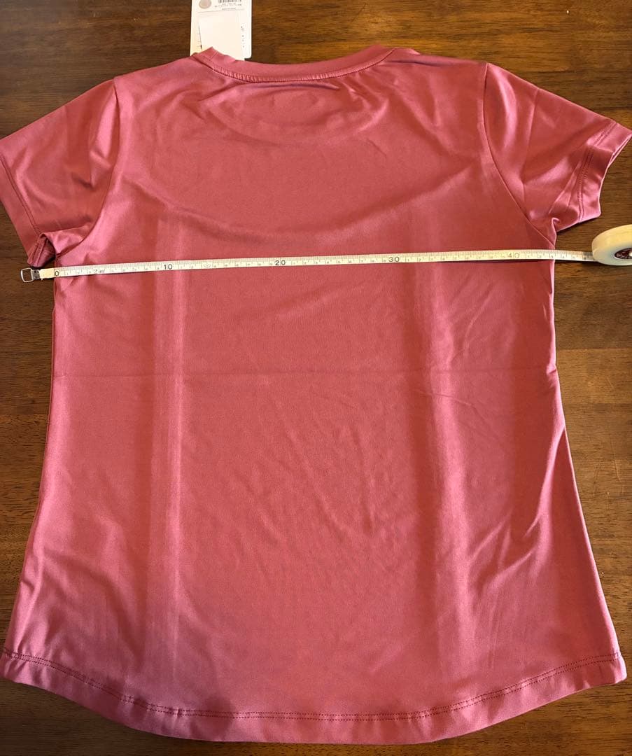 新品！タグ付き！アドミラル　フロントピンタックTシャツM赤系