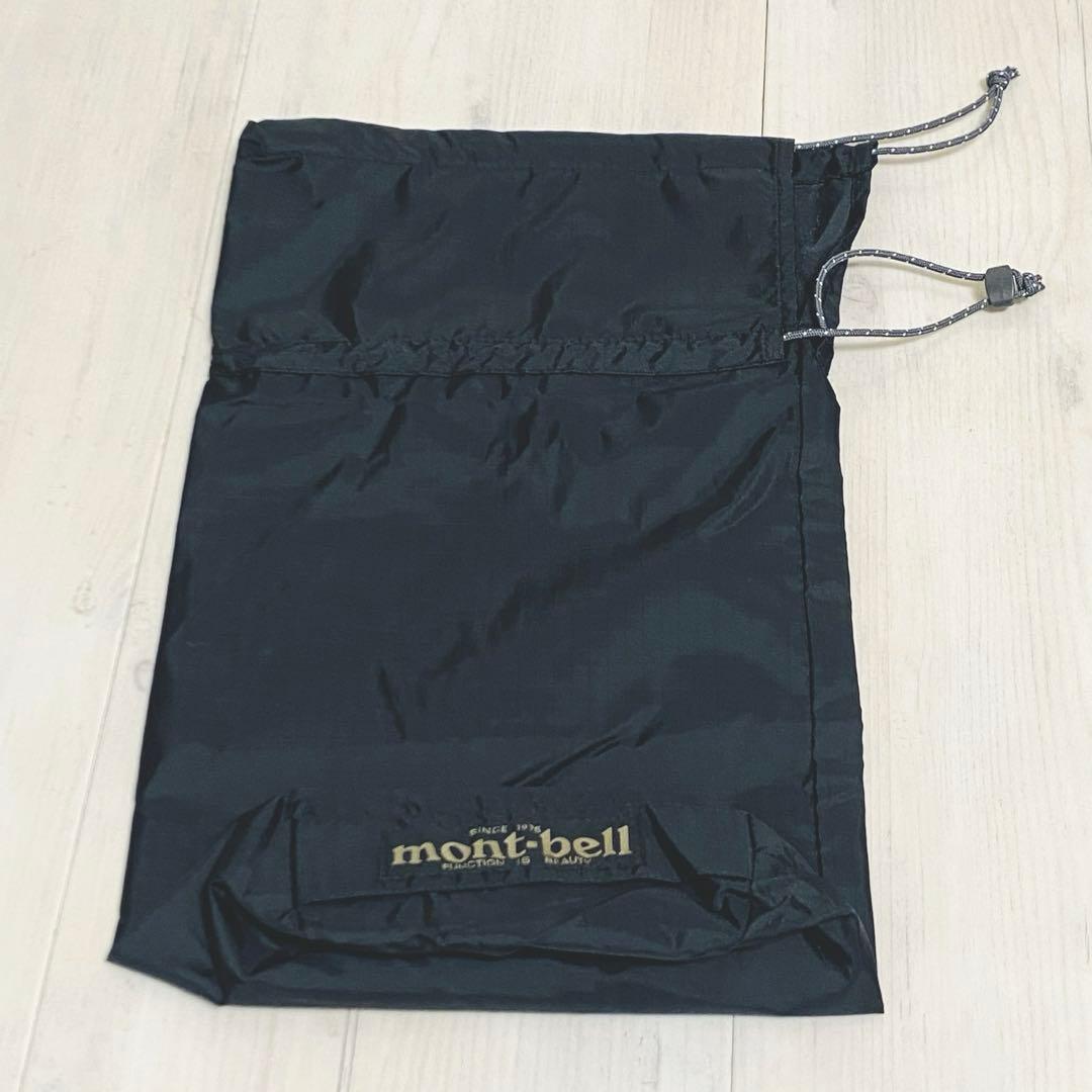 美品　モンベル　パウダーステップ パンツ　ダークグレー　バッグ付き