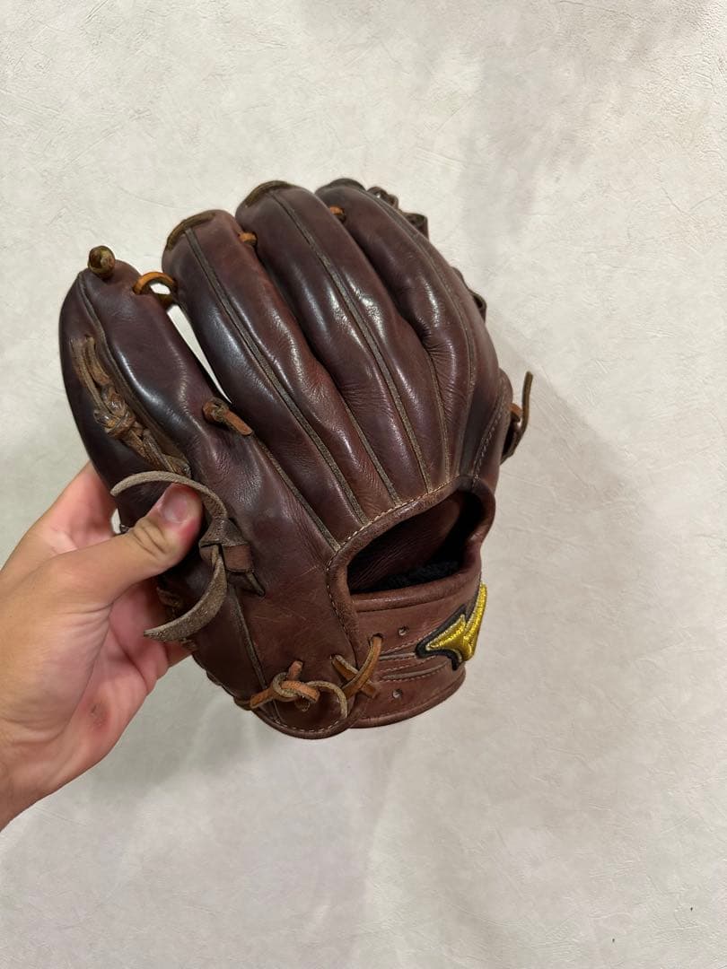 Mizuno Proブラウンレザー 野球グローブ 右手用 内野用