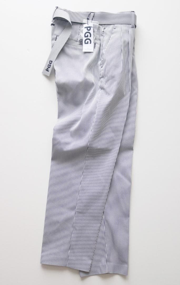 新品【PGG×Lee】前代未聞無縫製圧着ストライプパンツ 0(w70-73)