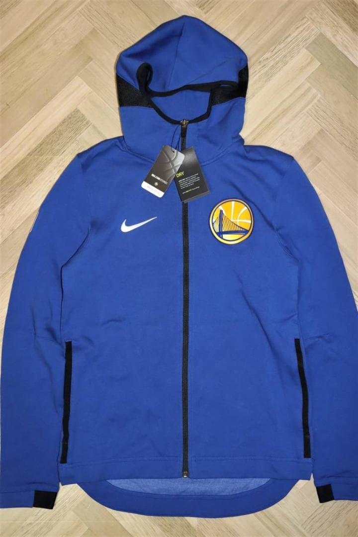 新品ナイキ NBA ゴールデンステート ウォリアーズ ジップ パーカー (S)Ⓗ