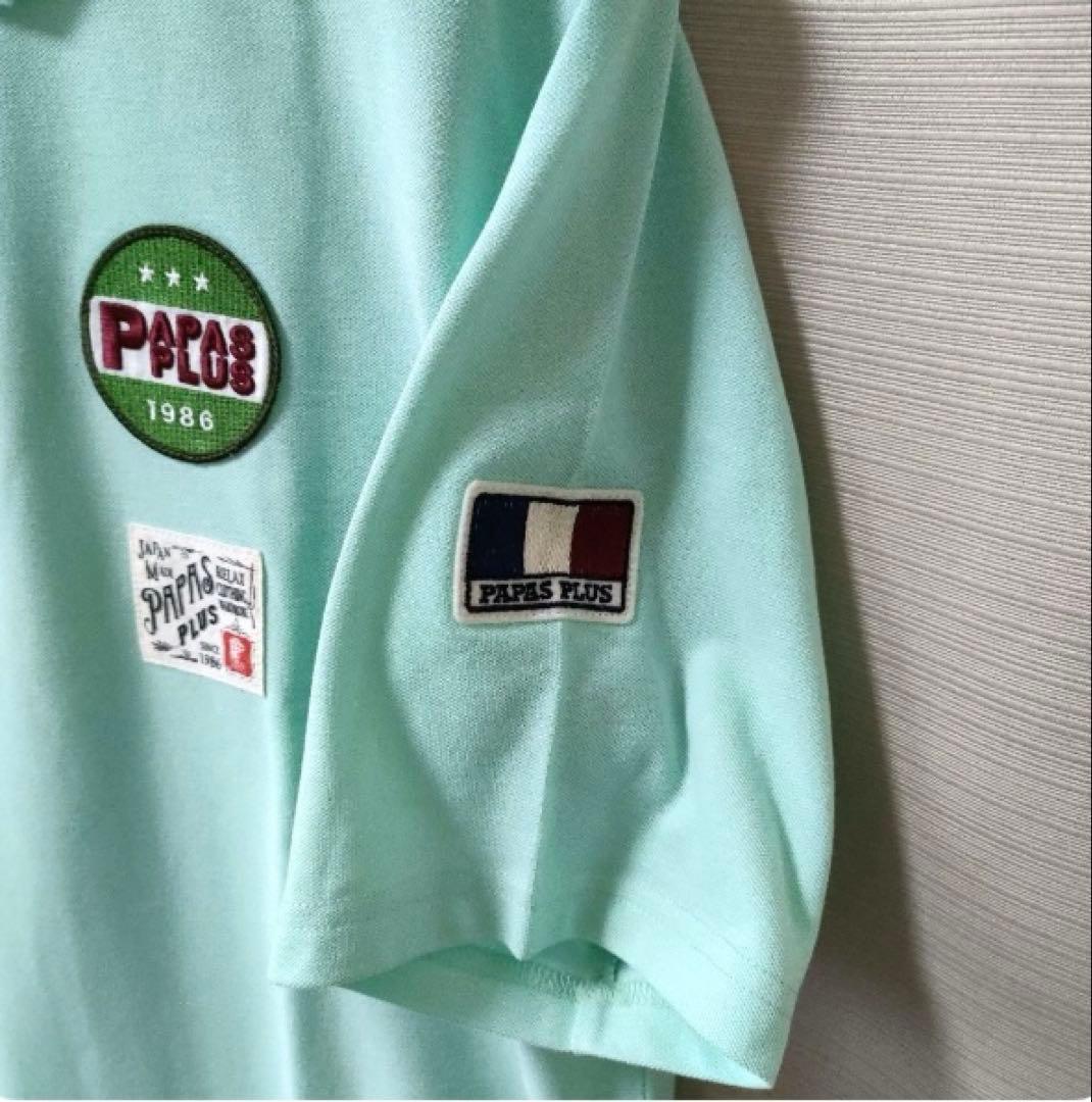 【美品】パパスプラス PAPAS＋ ポロシャツ M