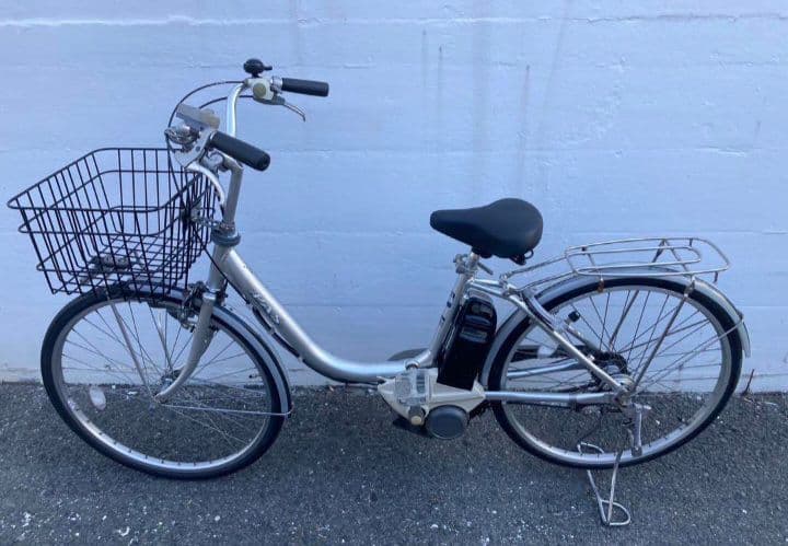 電動自転車 前カゴ付き　引き取り限定
