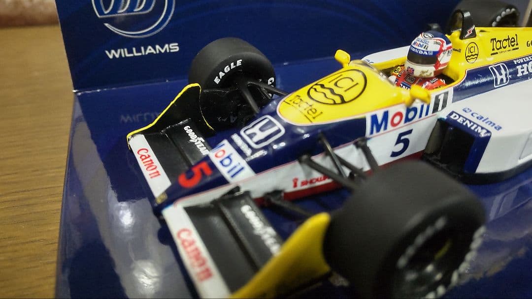 ミニチャンプス製.ウイリアムズ.ホンダ.ＦＷ１１Ｂ.１９８７年. マンセル仕様