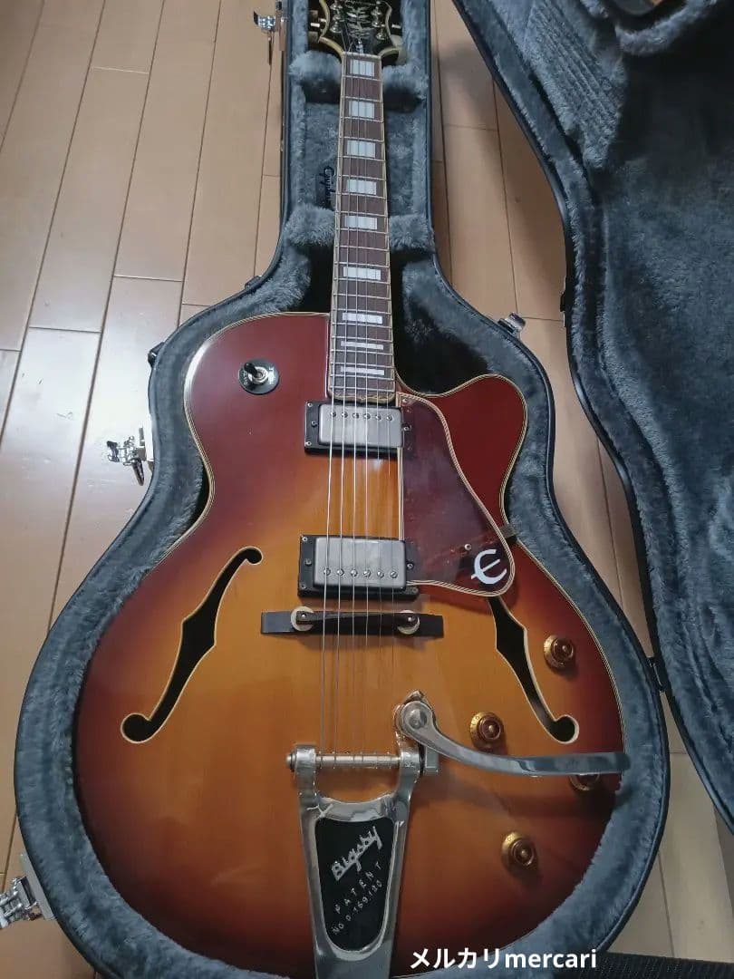 エピフォン フルアコ ジョーパス EmperorII 純正ハードケース付